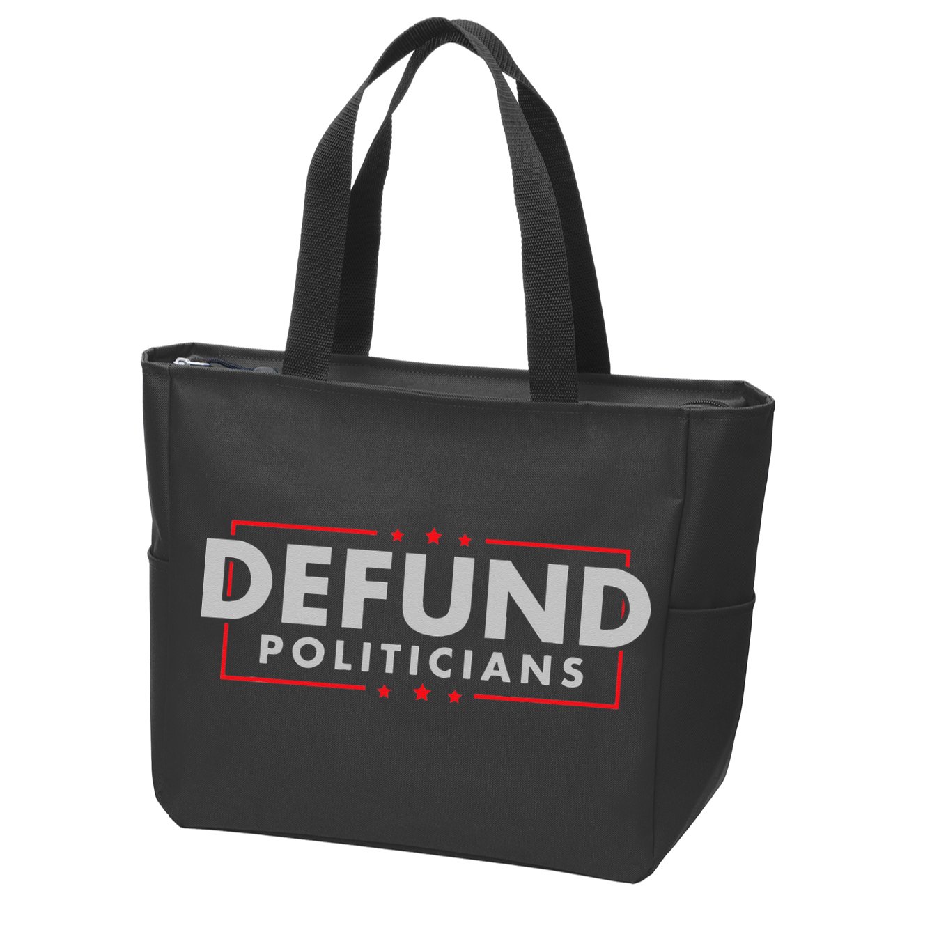 Defund Politicians Anti Government Political Zip Tote Bag