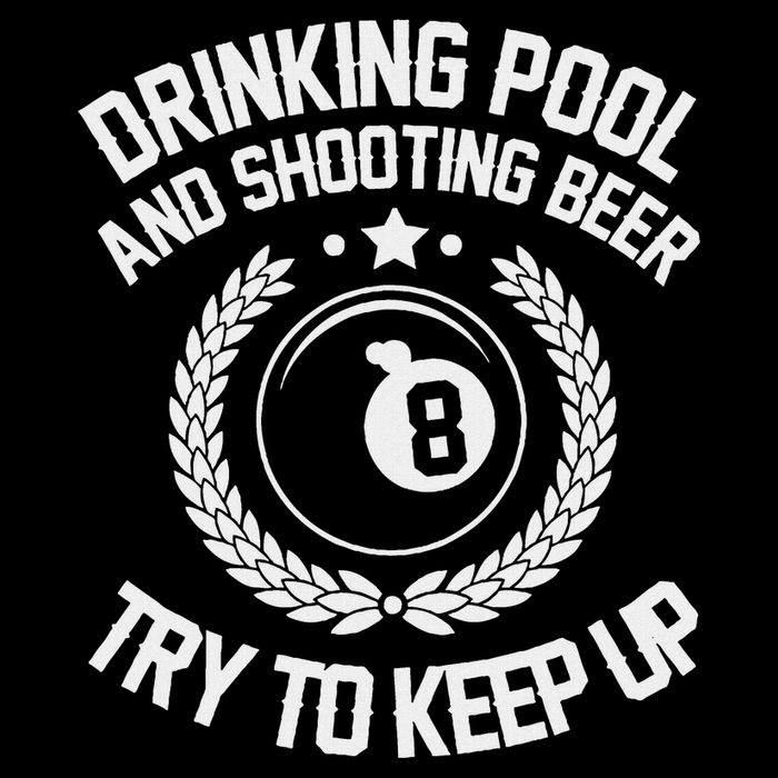 Drinking Pool And Shooting Beer Funny Billiards Gift Present Stripe Pom Pom Beanie