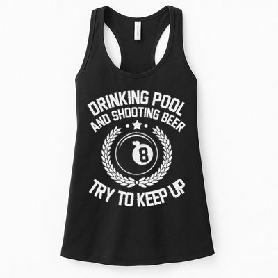 Drinking Pool And Shooting Beer Funny Billiards Gift Present Womens Tank Top
