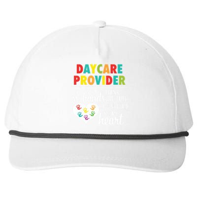 Daycare Provider Appreciation Gift Childcare Snapback Five-Panel Rope Hat