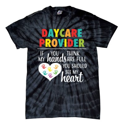 Daycare Provider Appreciation Gift Childcare Tie-Dye T-Shirt