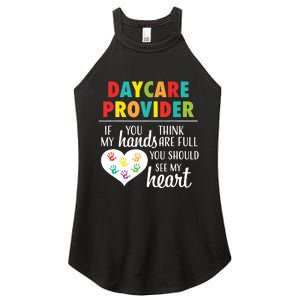 Daycare Provider Appreciation Gift Childcare Women’s Perfect Tri Rocker Tank