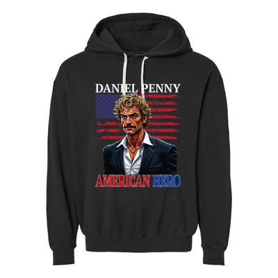Daniel Penny American Hero Nyc Subway Court Cas Garment-Dyed Fleece Hoodie