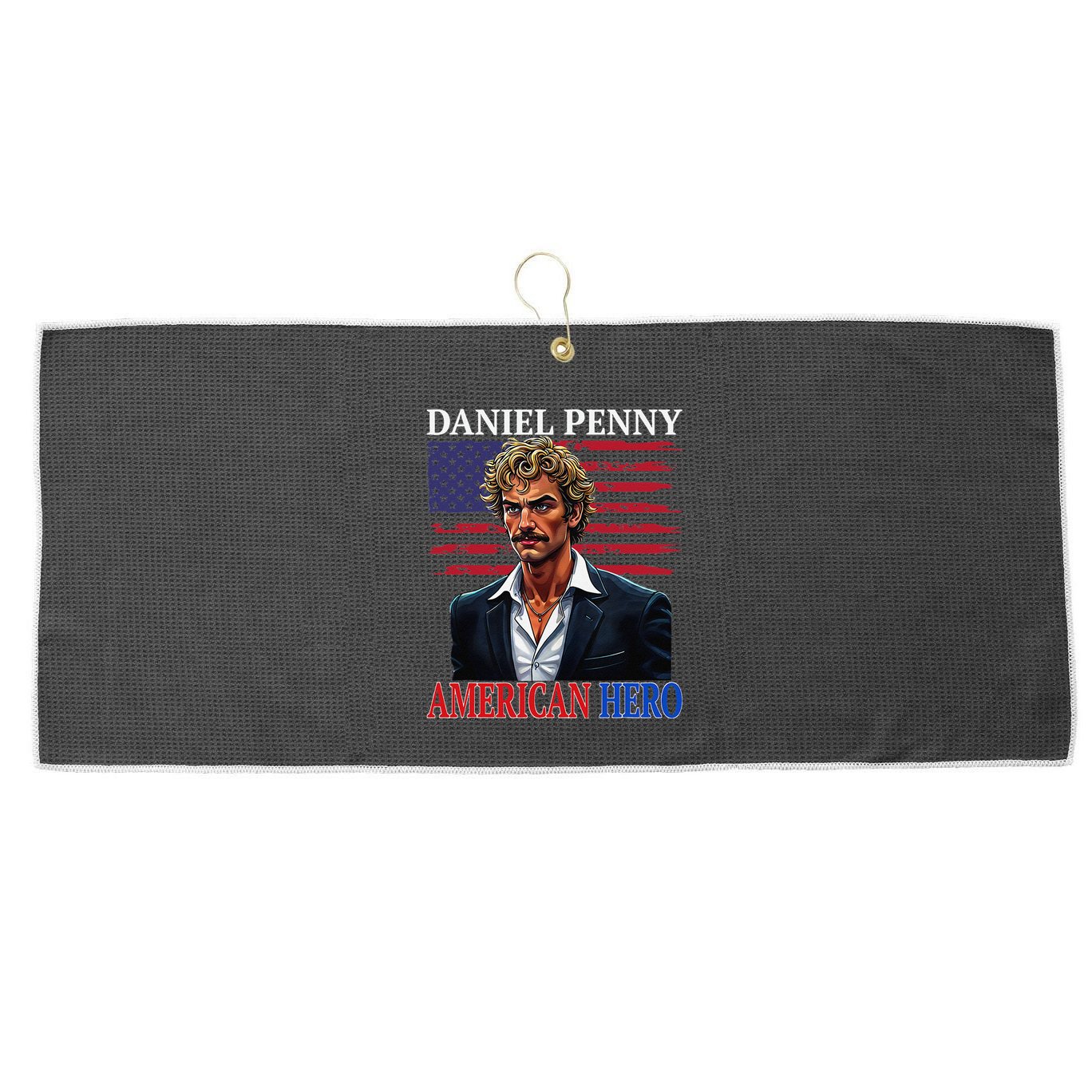 Daniel Penny American Hero Nyc Subway Court Cas Large Microfiber Waffle Golf Towel