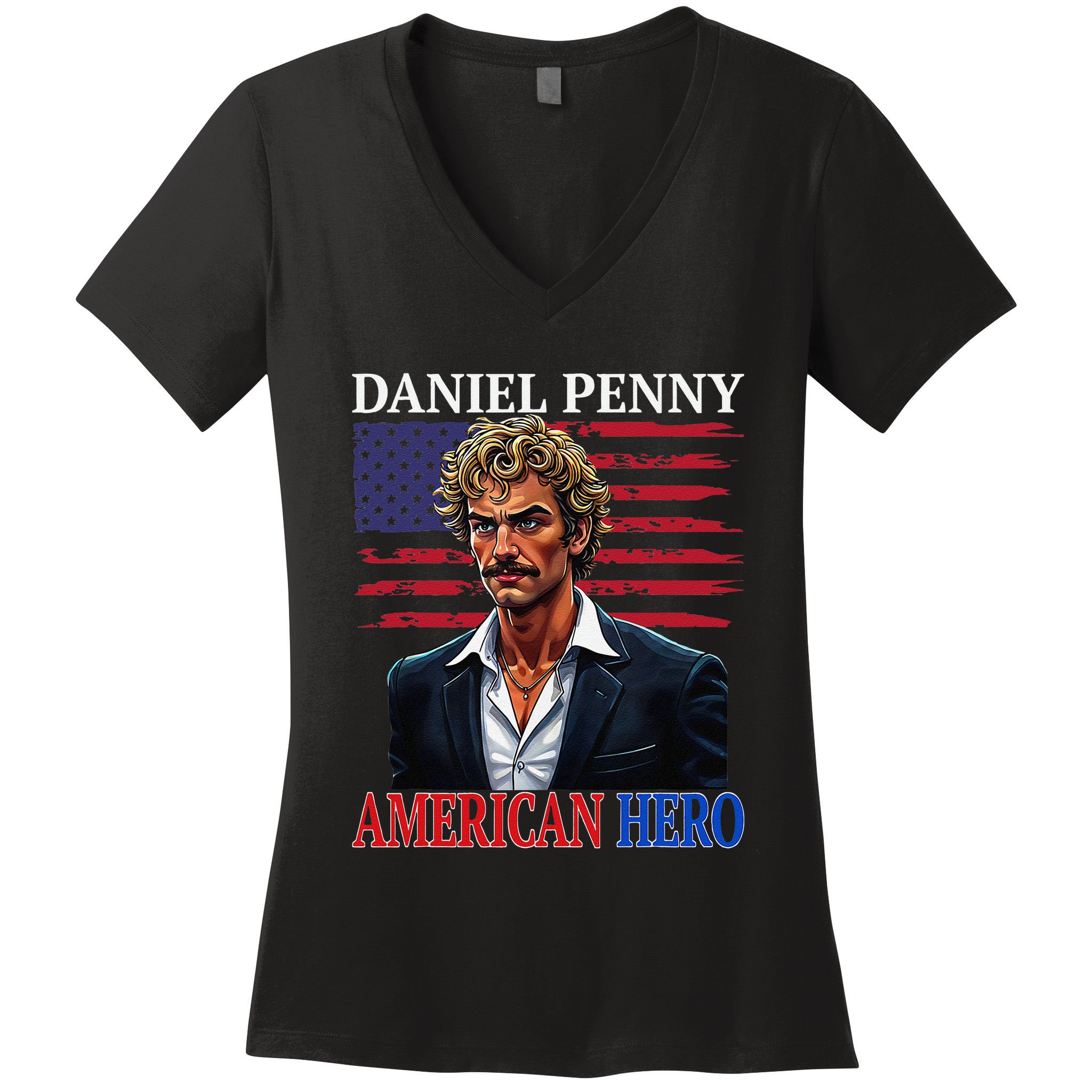 Daniel Penny American Hero Nyc Subway Court Cas Women's V-Neck T-Shirt