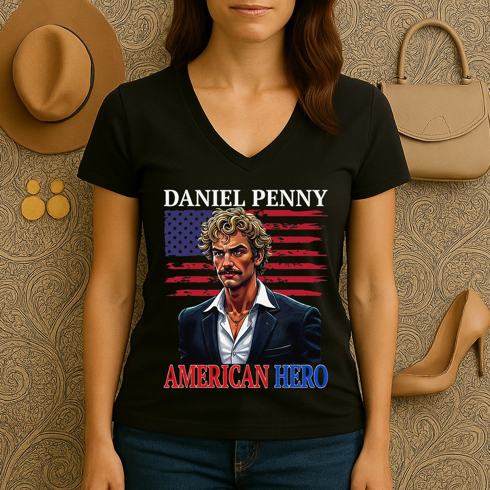 Daniel Penny American Hero Nyc Subway Court Cas Women's V-Neck T-Shirt