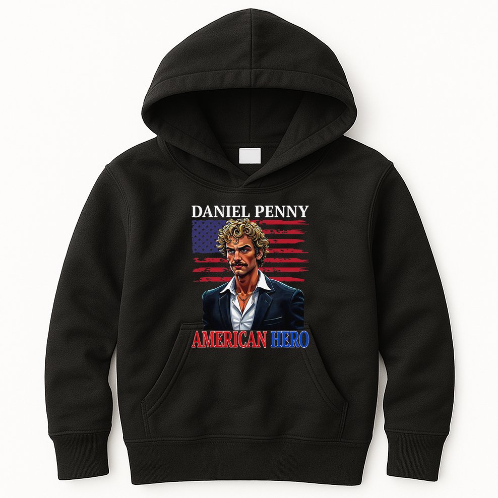 Daniel Penny American Hero Nyc Subway Court Cas Kids Hoodie