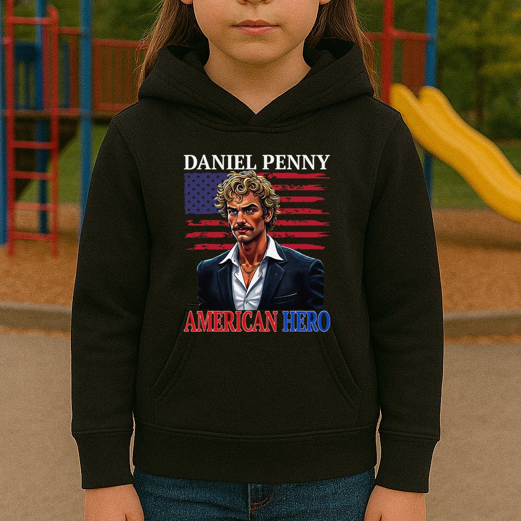 Daniel Penny American Hero Nyc Subway Court Cas Kids Hoodie