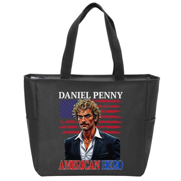 Daniel Penny American Hero Nyc Subway Court Cas Zip Tote Bag