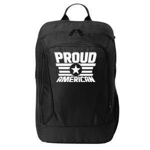 Distressed Proud American USA Patriot City Backpack