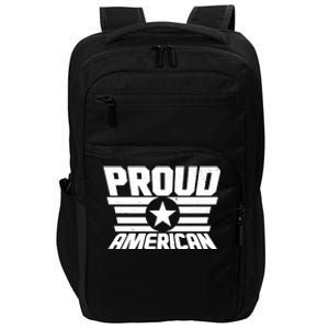 Distressed Proud American USA Patriot Impact Tech Backpack