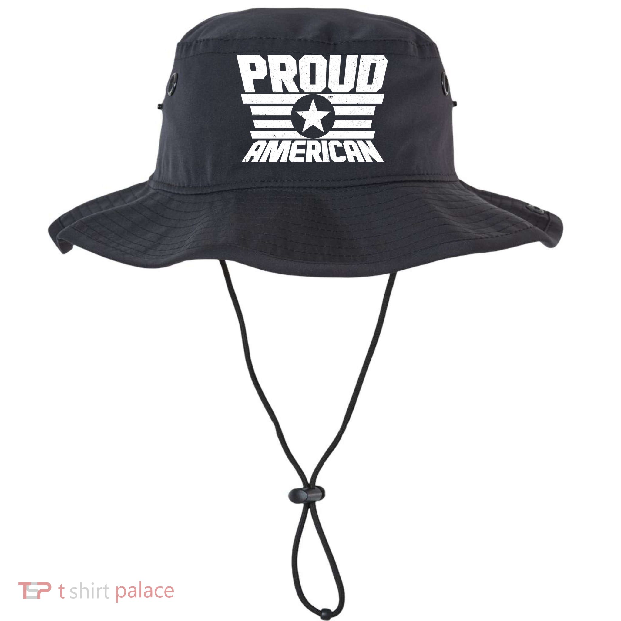 Distressed Proud American USA Patriot Bucket Hat