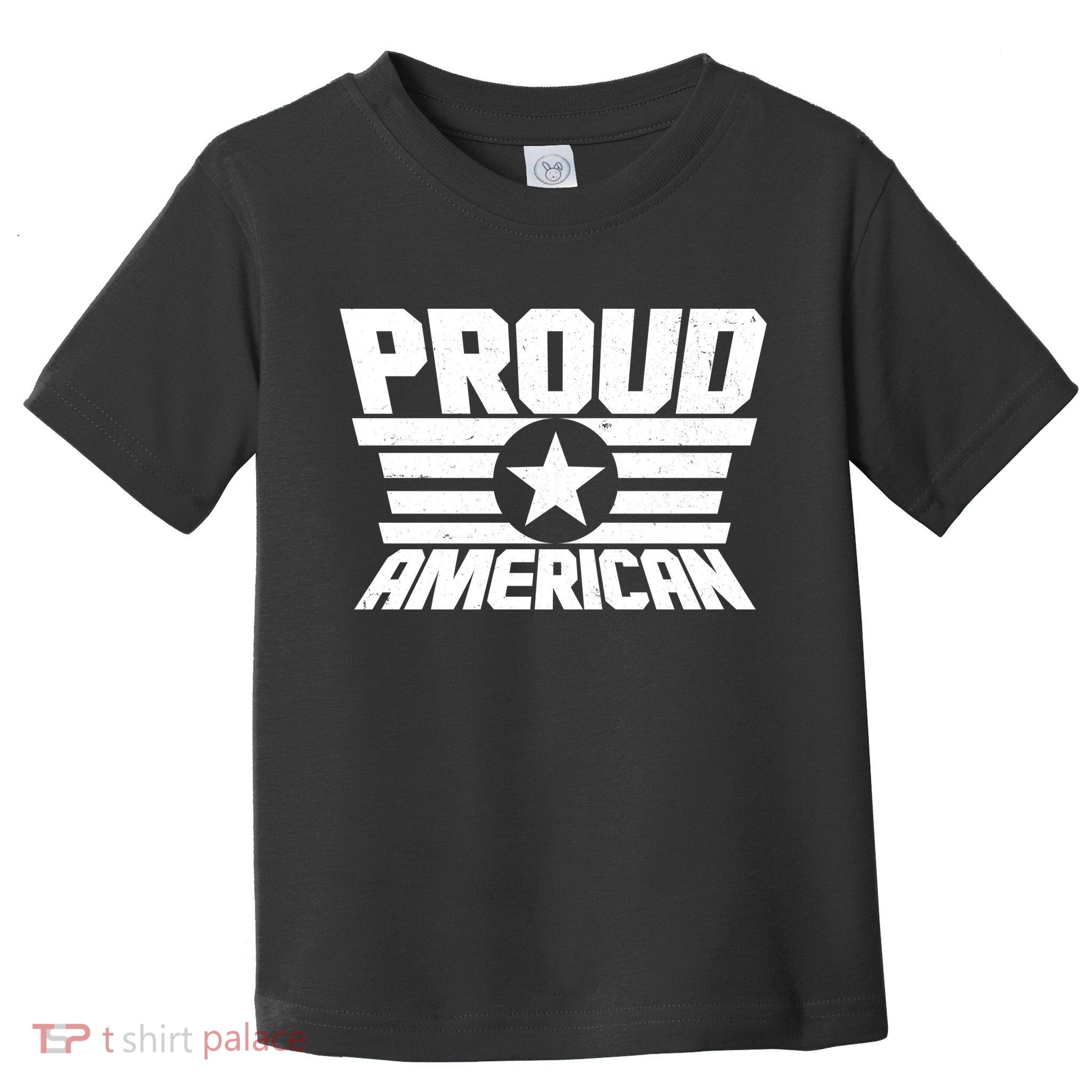 Distressed Proud American USA Patriot Toddler T-Shirt