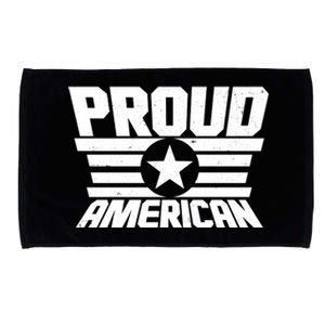 Distressed Proud American USA Patriot Microfiber Hand Towel