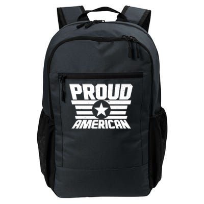 Distressed Proud American USA Patriot Daily Commute Backpack