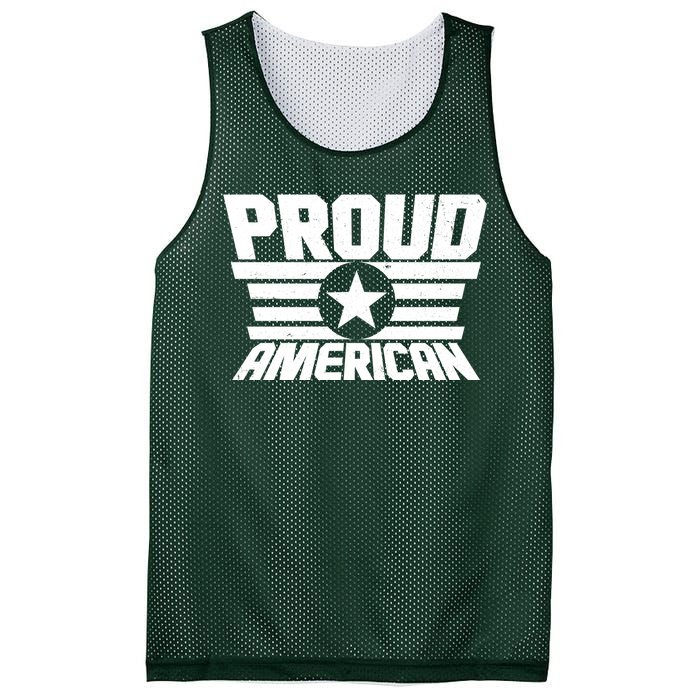 Distressed Proud American USA Patriot Mesh Reversible Basketball Jersey Tank