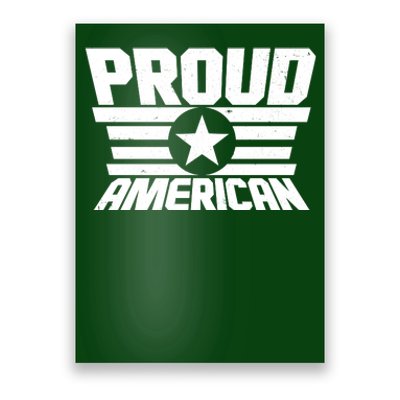 Distressed Proud American USA Patriot Poster