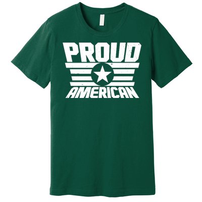 Distressed Proud American USA Patriot Premium T-Shirt