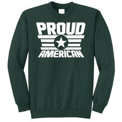 Distressed Proud American USA Patriot Tall Sweatshirt