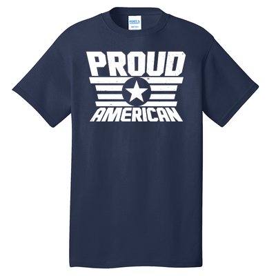 Distressed Proud American USA Patriot Tall T-Shirt