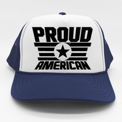 Distressed Proud American USA Patriot Trucker Hat