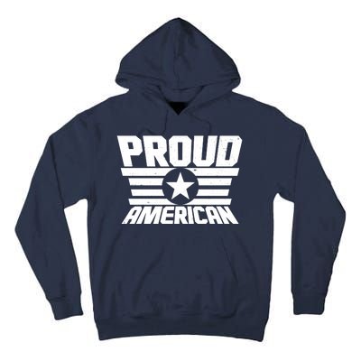 Distressed Proud American USA Patriot Tall Hoodie