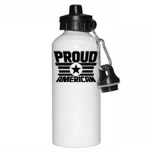 Distressed Proud American USA Patriot Aluminum Water Bottle