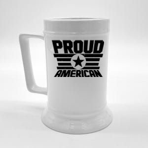 Distressed Proud American USA Patriot Beer Stein