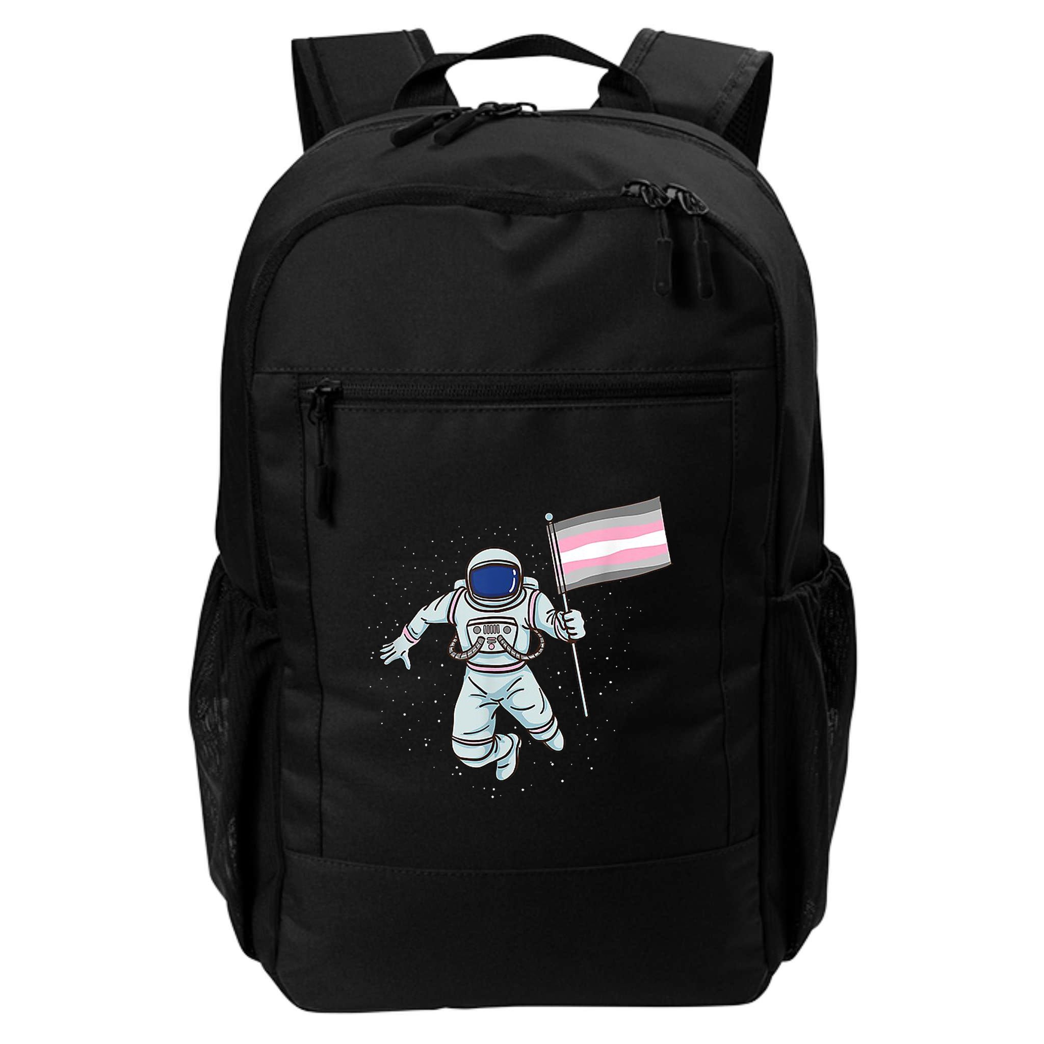 Demigirl Pride Astronaut Flag Backpack