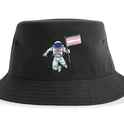 Demigirl Pride Astronaut Flag Sustainable Bucket Hat