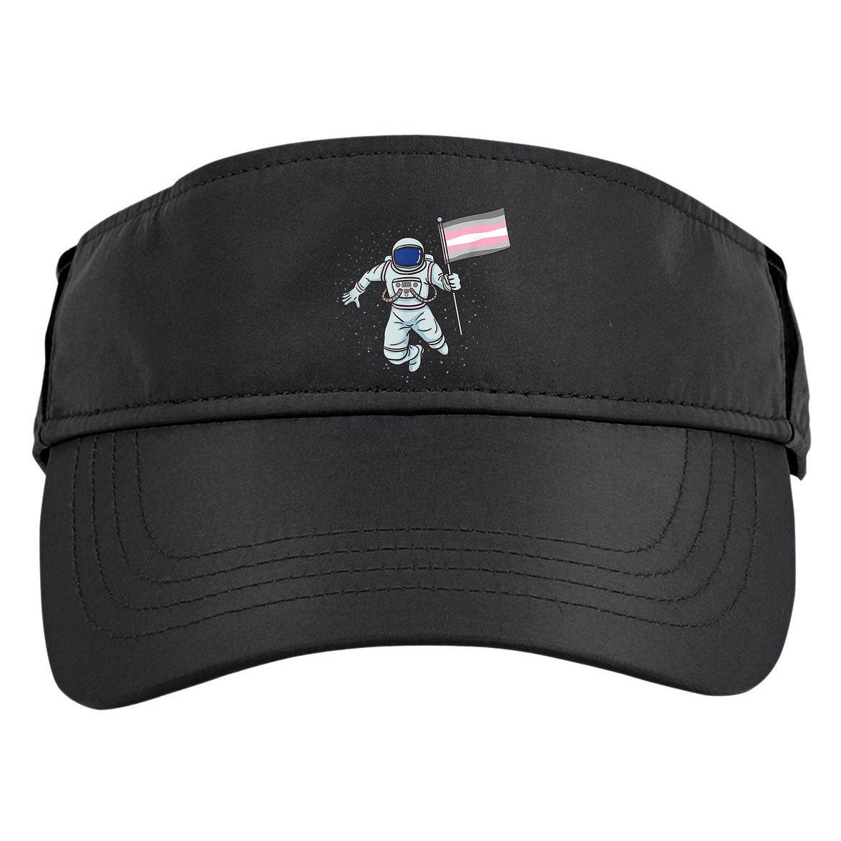 Demigirl Pride Astronaut Flag Adult Drive Performance Visor
