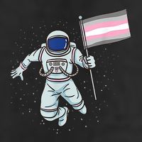 Demigirl Pride Astronaut Flag Adult Drive Performance Visor