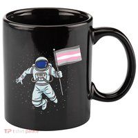 Demigirl Pride Astronaut Flag 11oz C Handle Ceramic Mug