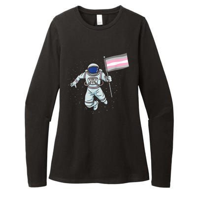 Demigirl Pride Astronaut Flag Womens CVC Long Sleeve Shirt