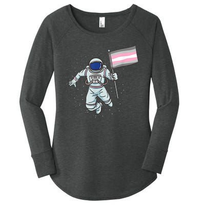 Demigirl Pride Astronaut Flag Women's Perfect Tri Tunic Long Sleeve Shirt