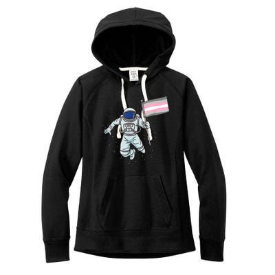 Demigirl Pride Astronaut Flag Women's Fleece Hoodie