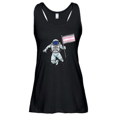 Demigirl Pride Astronaut Flag Ladies Essential Flowy Tank