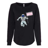 Demigirl Pride Astronaut Flag Womens California Wash Sweatshirt