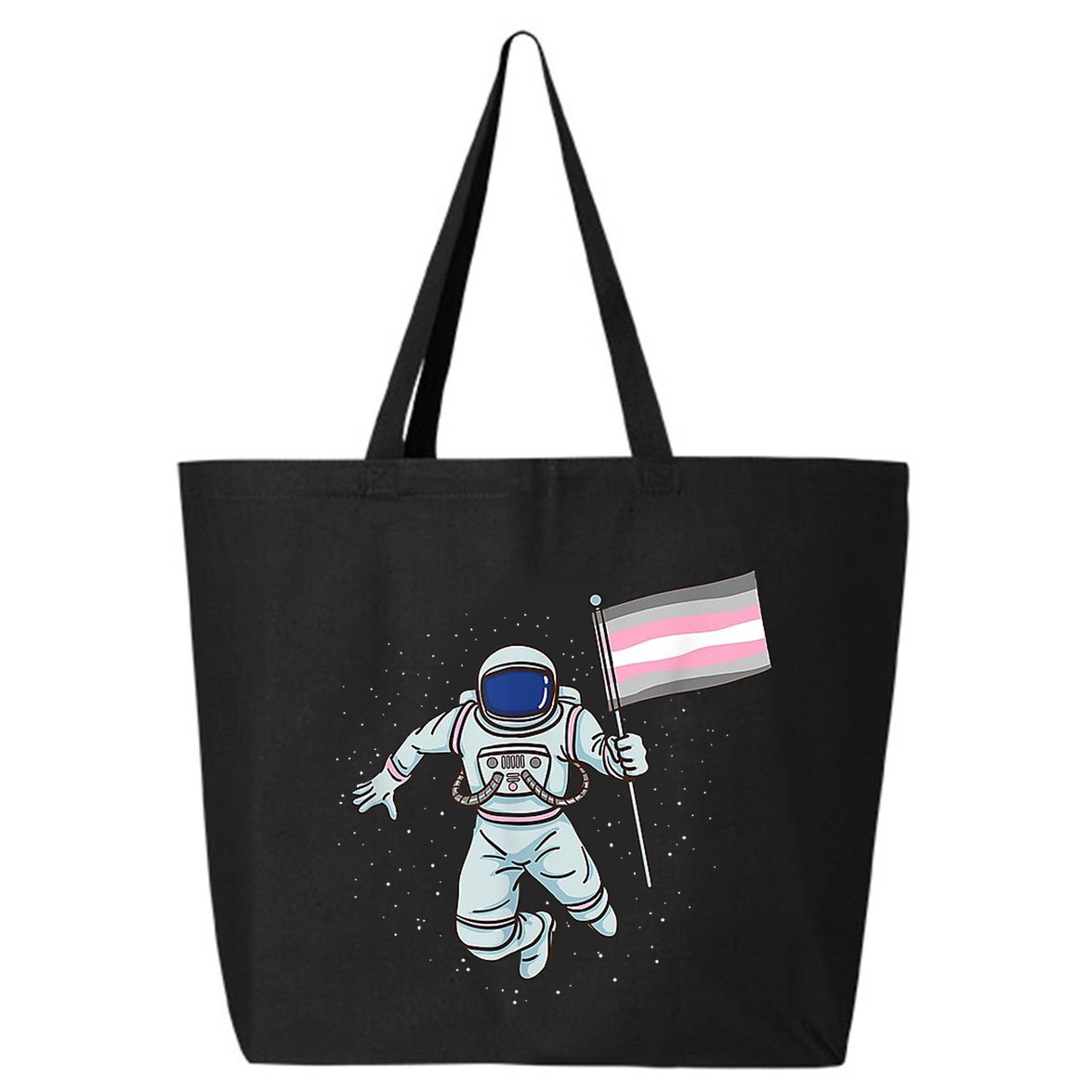 Demigirl Pride Astronaut Flag 25L Jumbo Tote
