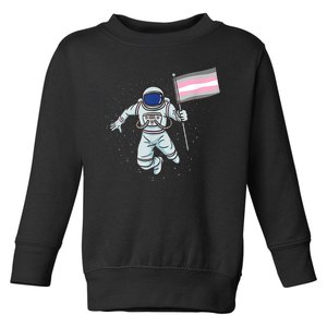 Demigirl Pride Astronaut Flag Toddler Sweatshirt