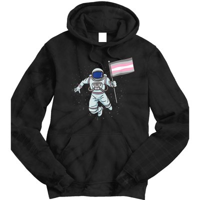 Demigirl Pride Astronaut Flag Tie Dye Hoodie