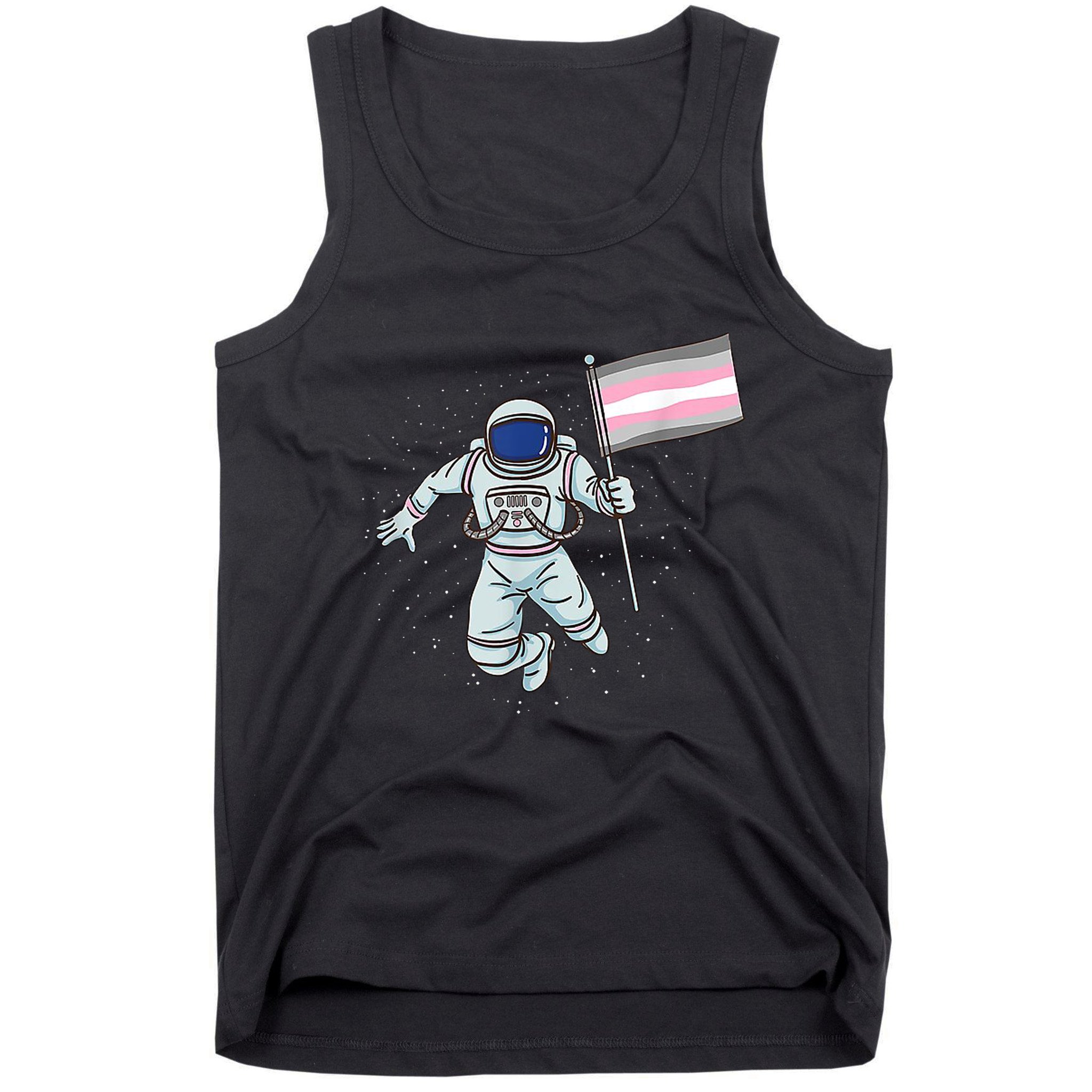 Demigirl Pride Astronaut Flag Tank Top
