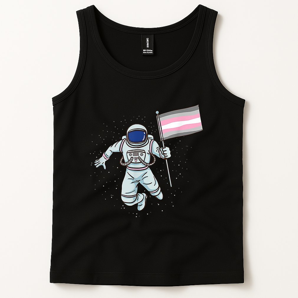 Demigirl Pride Astronaut Flag Tank Top