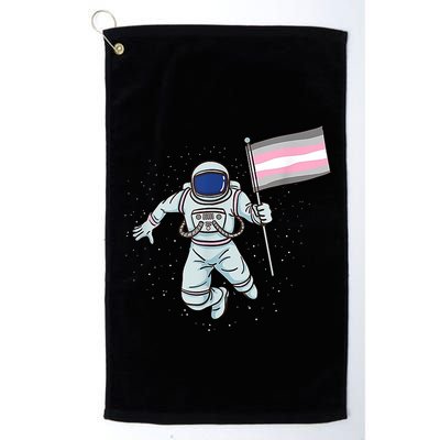 Demigirl Pride Astronaut Flag Golf Towel