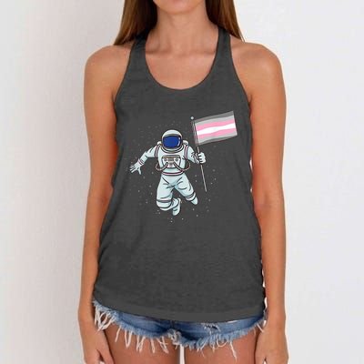 Demigirl Pride Astronaut Flag Women's Knotted Racerback Tank