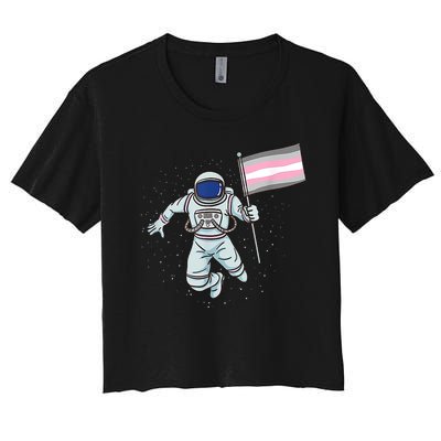 Demigirl Pride Astronaut Flag Women's Crop Top Tee