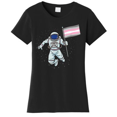 Demigirl Pride Astronaut Flag Women's T-Shirt