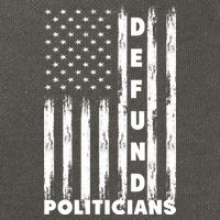 Defund Politicians America Flag Anti Government Cotton Canvas Backpack