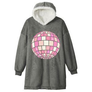 Danish Pastel Aesthetic Disco Ball Hooded Wearable Blanket