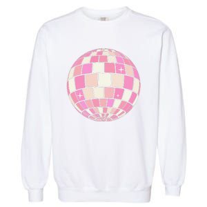 Danish Pastel Aesthetic Disco Ball Garment-Dyed Sweatshirt